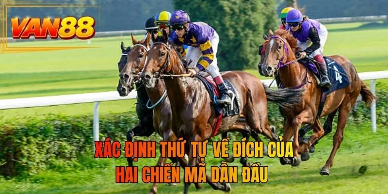 Xác định thứ tự về đích của hai chiến mã dẫn đầu